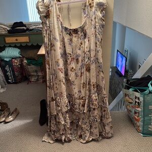 Floral Cream Dress